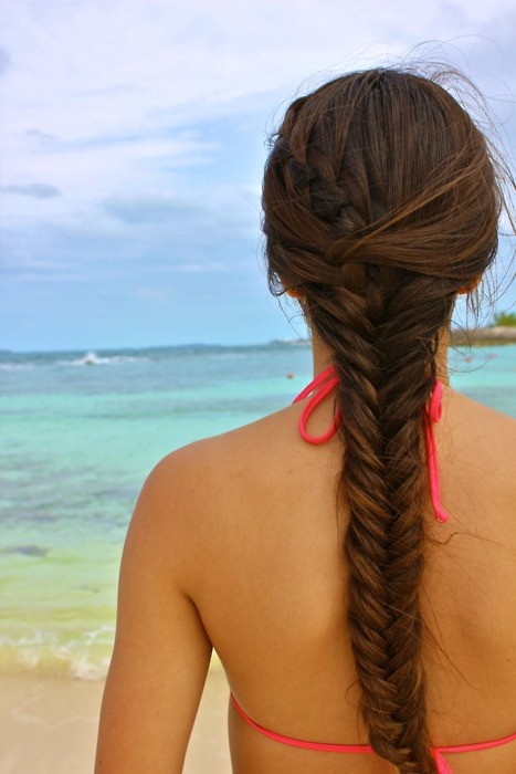 french fishtail braid long hairstyles