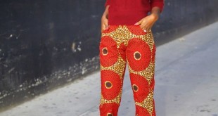 Ankara printed trouser and printed blouse styles
